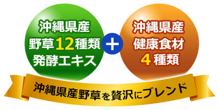 沖縄県産野草を贅沢にブレンド